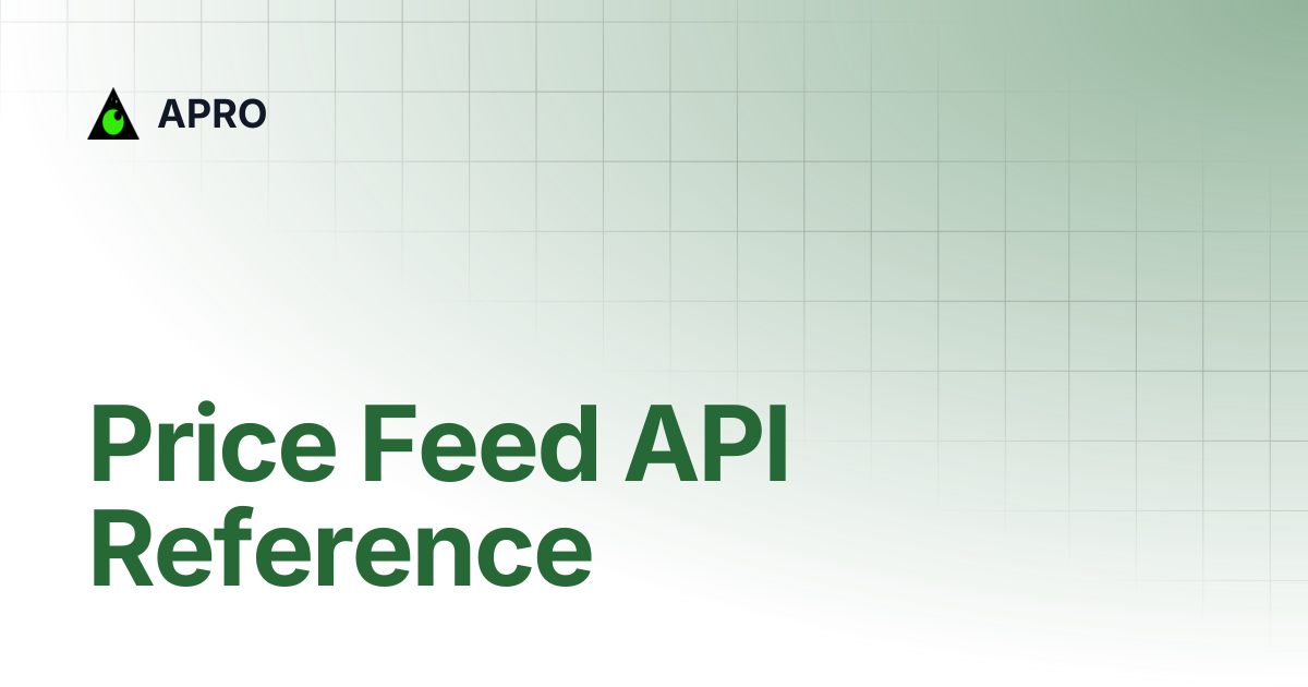 Price Feed API Reference | APRO